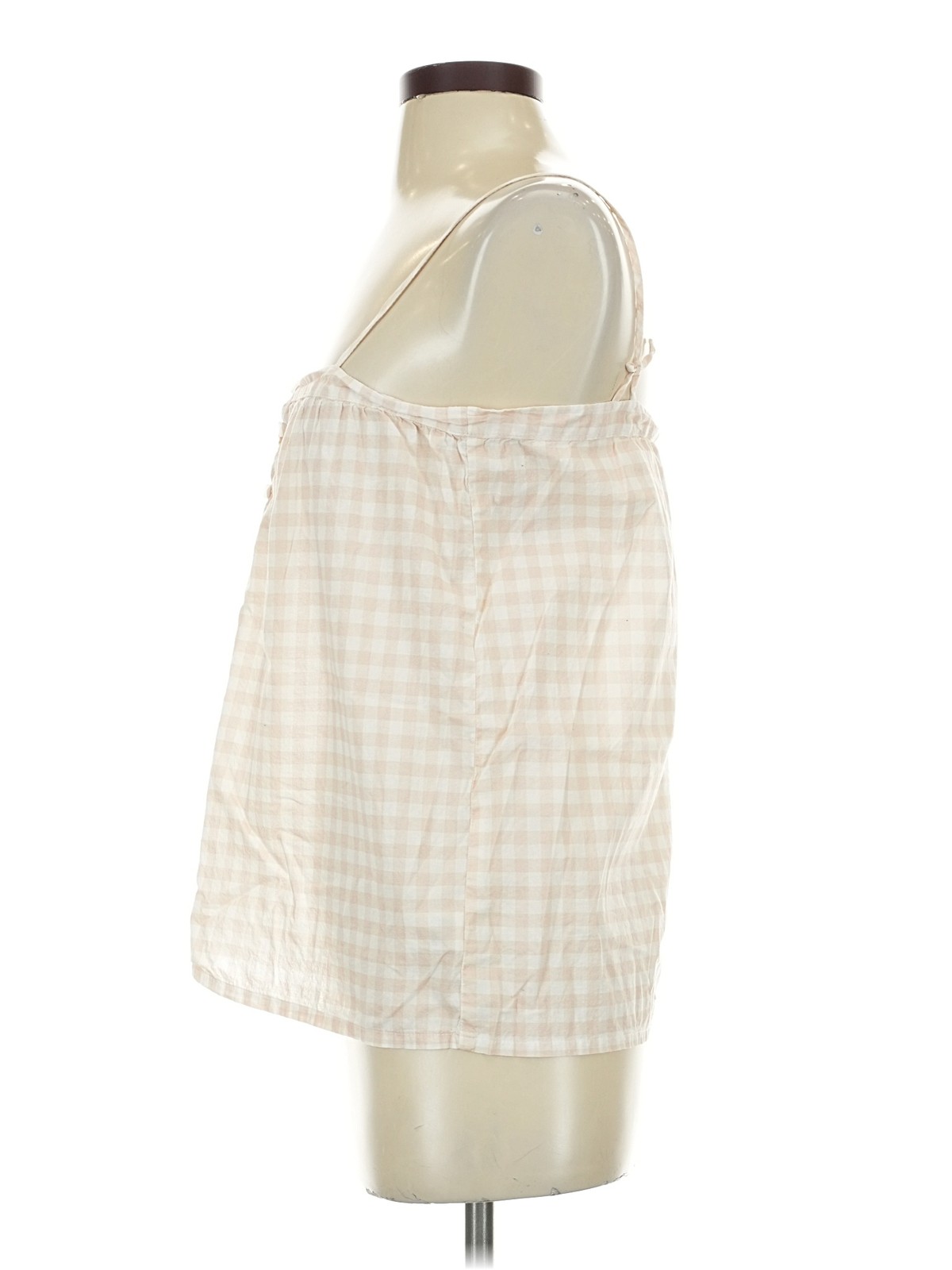 MAISON DU SOIR Women Ivory Sleeveless Blouse S - image 4