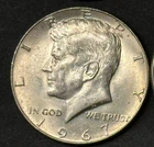 (1) 40% Silver 1967 Kennedy Half Dollars Near Melt value 10 available