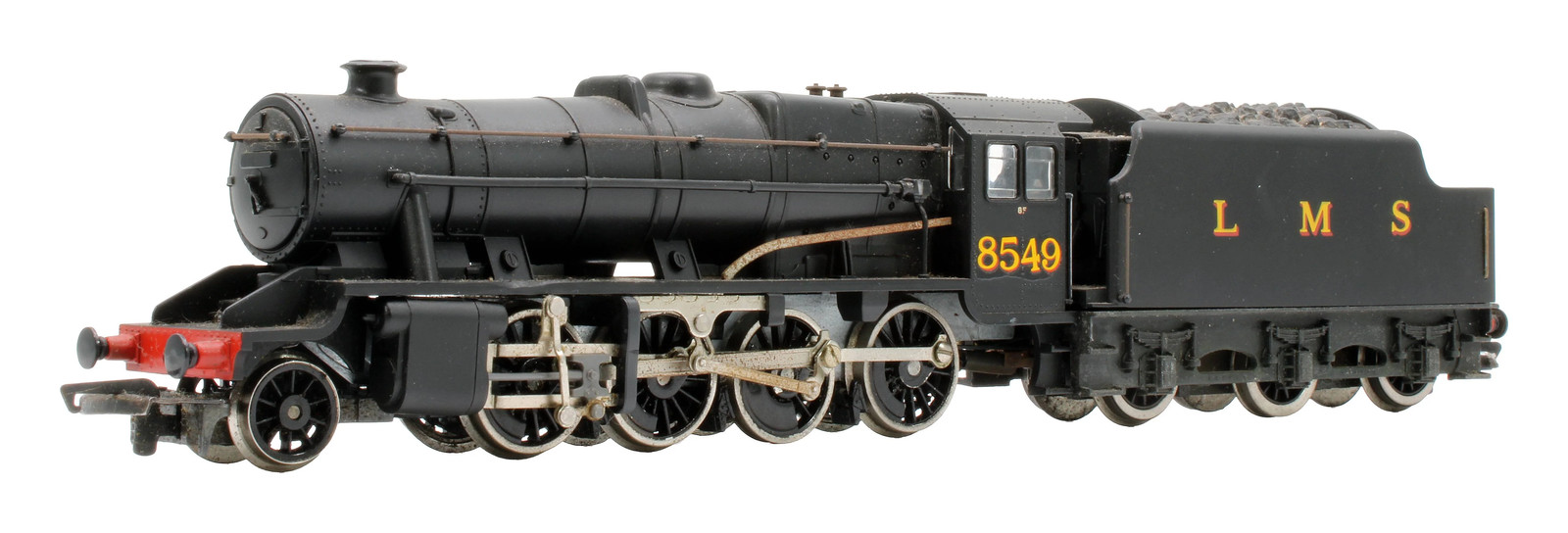 HORNBY R315 'OO GAUGE' LMS BLACK CLASS 8F 8549 TENDER DRIVE STEAM LOCOMOTIVE