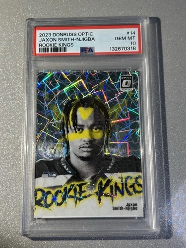 Jaxon Smith-Njigba 2023 Panini Optic Rookie Kings PSA 10 (Case Hit, SSP, RC)