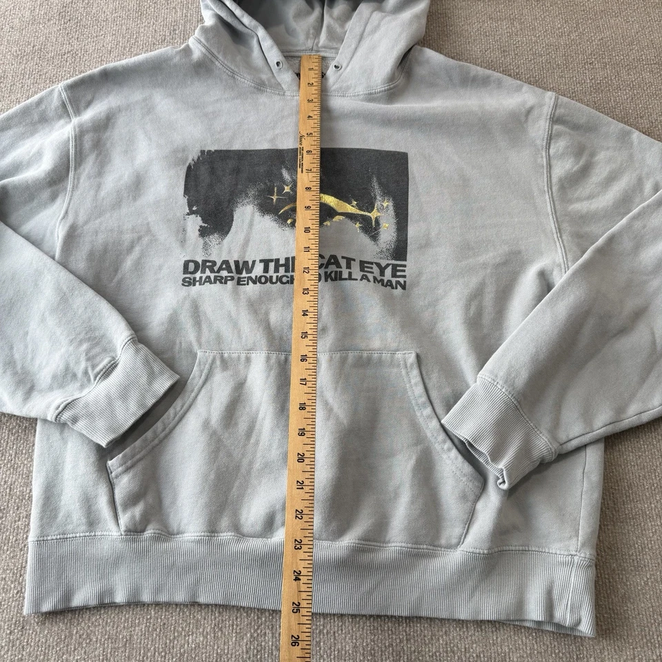 Sudadera con Capucha Taylor Swift Midnights Dibuja el Ojo de Gato Gris Adulto Grande Foto 3 de 4