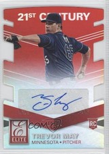 2015 Panini Elite Signatures 21st Century Red Die-Cut 18/21 Trevor May Auto 0c2