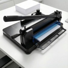 Heavy Duty Paper Cutter 12 Inch 400 Sheet Capacity Black