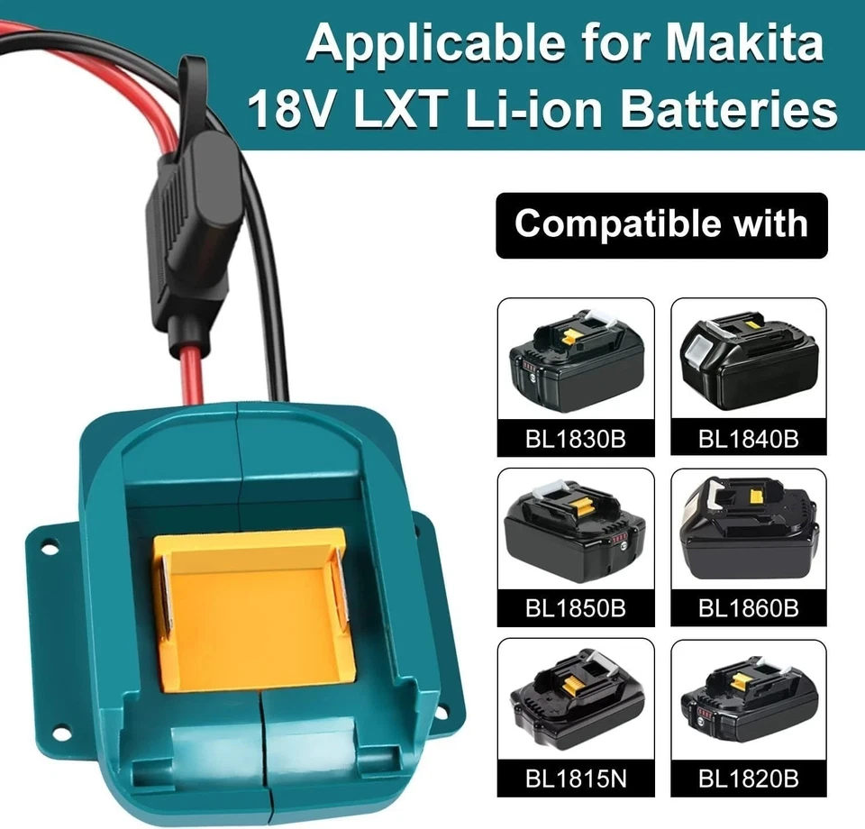 Step-Down Converter 18V to 12V for Makita 18V LXT for Power Battery Adapter Whee - Image 2 of 4