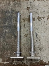 SCAFFOLD TOWER LEGS - FLAT PLATES - PAIR  - 640MM LONG