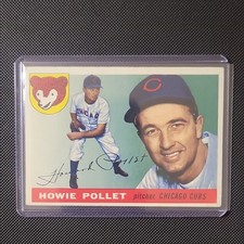 1955 Topps - Howie Pollet Base #76 Chicago Cubs Vintage Baseball MLB Original