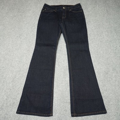 White House Black Market Women's Skinny Flare Jeans Dark Wash 6S