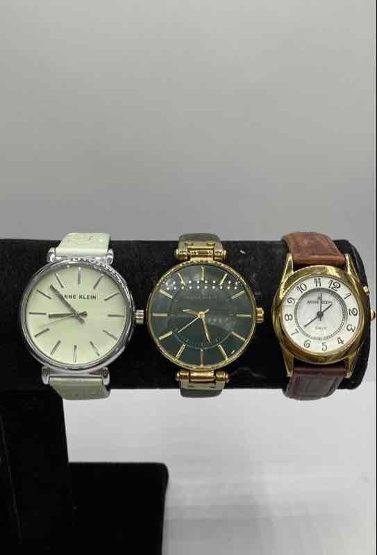 Anne Klein Assorted Models Stainless Steel 35.8 mm Women's Wristwatch Set of 3