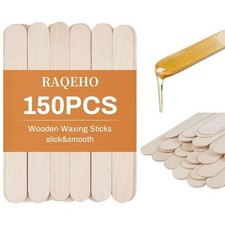 Wooden Waxing Sticks for Hair Removal 150 PCS Spatula Applicator for Soft Hard