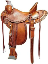 Western Leather Wade Saddle with SS Fitting + Free Tack Set | Custom Sizes