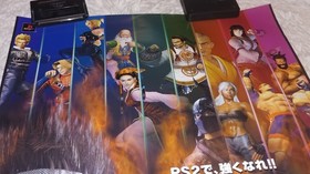 Virtua Fighter 2 & 4 Promo Poster lot ~ Sega Saturn Arcade Playstation 2 PS2