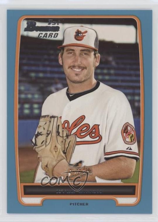 2012 Bowman Prospects Blue 323/500 Kyle Simon #BP56 x6g