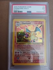 2000 Pokémon Charizard Holo Base Set 2 #4 PSA 4 VG – Vintage WOTC 🔥