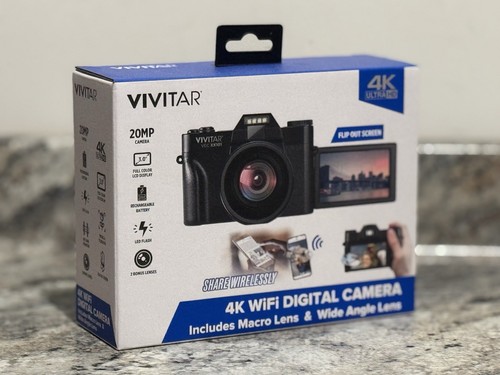 Vivitar 4K Digital Camera WIFI 16x Digital Zoom and 3" LED Display NEW IN BOX!
