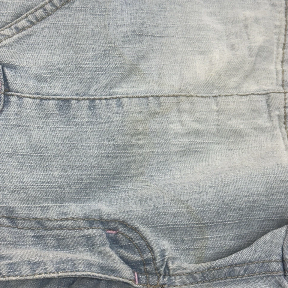 Pantalones Cortos de Jean Angels Denim Y2K De Colección Lavado Ligero Para Mujer Talla 11 Foto 4 de 4