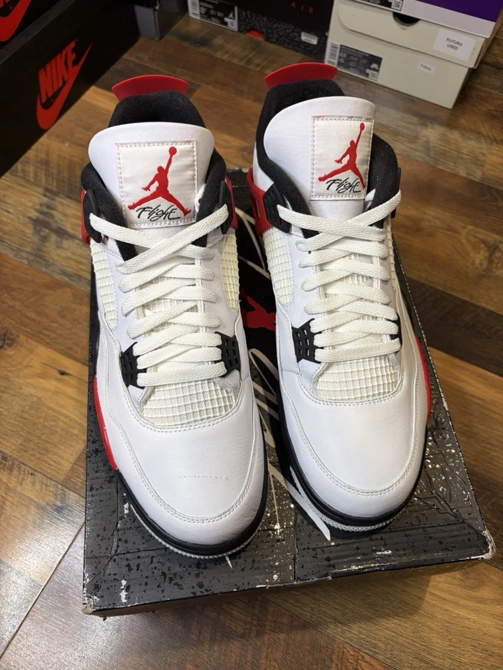 Tamanho 12 - Jordan 4 retrô cimento vermelho médio - Imagem 3 de 4