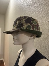 VTG Woodland Camo With Built In Ear Cover Made In USA