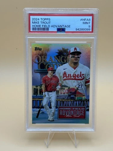 2024 Topps Series 1 Home Field Advantage Mike Trout #HFA-8 PSA 9 Angels