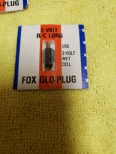 Fox Plugs -  one single Fox 2-volt Long Glo-Plug - one New Plug!