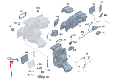 NEU MERCEDES-BENZ GLE W167 WÄRMETAUSCHER PIPING KIT LHD A1678305502 ORIGINAL