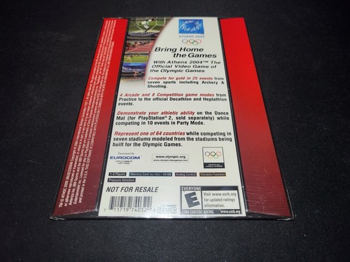 Athens 2004 Olympics 989 Demo Disc Sony Playstation 2 PS2 BRAND NEW SEALED! - Picture 2 of 2