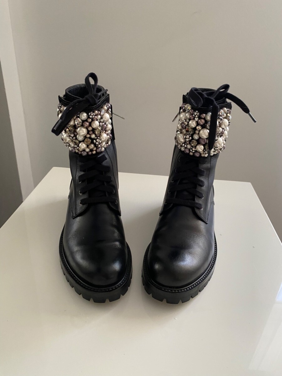 ロングブーツ RENE CAOVILLA BOOTS Women's Rene Caovilla Fabulous Pearl Swarovski Detail