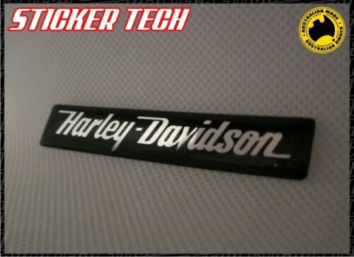 BLACK AND CHROME HARLEY DAVIDSON EMBLEM BADGE STICKER TO SUIT SPORTSTER V ROD - Picture 2 of 2