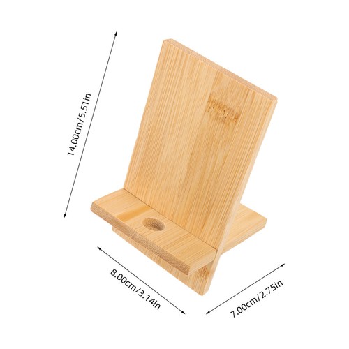 2 Pcs Wooden Cell Phone Holder Office Tablet Stand Universal Cellphone - 第 4/12 張圖片