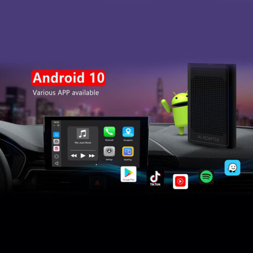 2G+32G WIFI Smart Ai Box Wireless CarPlay Android Auto Bluetooth 5.0 USB GPS - Bild 1 von 12