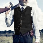 <!--F#f_0-->Hunting Mens Suits Vests Tweed Herringbone Waistcoats Vintage Wedding Wool Retro<!--F/-->
