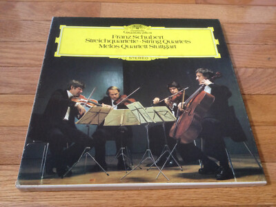[4LP box, there seems only 1 super-thin short scratch]  Schubert String Quartets
