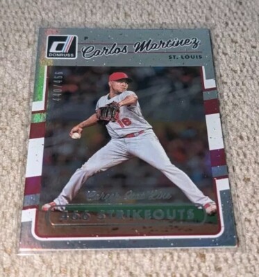 2017 CARLOS MARTINEZ DONRUSS CAREER STAT LINE /466 (CARDINALS)