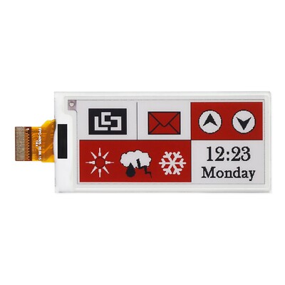 2.9-inch FPC-A005 three-color ink screen for Raspberry Pi wide viewing angle