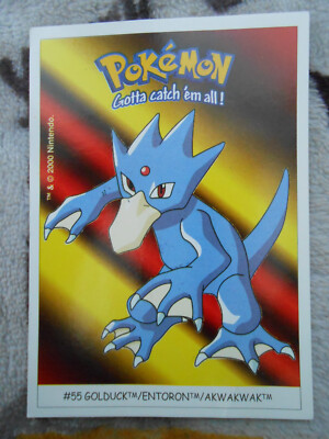 AKWAKWAK / GOLDUCK #55 - DUNKIN BOOMER 2000 - POKEMON KARTE - SEHR GUTER ZUSTAND
