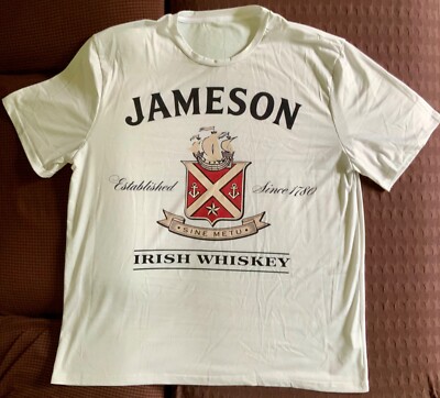 Jameson Irish Whiskey,T-shirt,Short Sleeve T-Shirt,3XL,95%Polyester/5%Spandex
