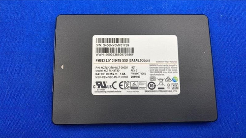 MZ-7LH3T80 Samsung PM883 Serie 3,84TB 2,5" SATA 6Gb/s SSD MZ7LH3T8HMLT