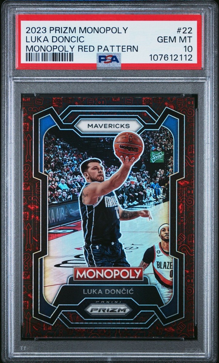 2023 PANINI PRIZM MONOPOLY #22 LUKA DONCIC MONOPOLY RED