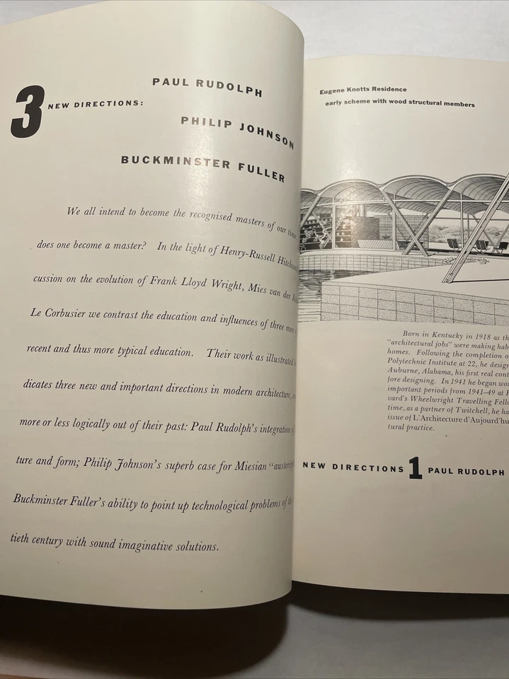 RARE Perspecta 1, 2, & 3 Yale Architectural Journal 1952-1955 MCM ExLib HC Bound - Image 4 of 4