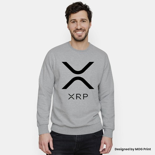 XRP Ripple Logo Sweatshirt Händler Investoren Mond Armee Langarmpullover Herren - Bild 6 von 7