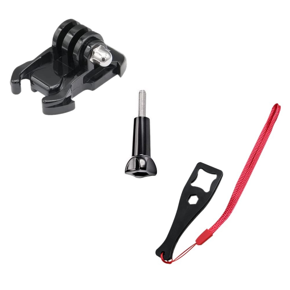 For Action Camera Waterproof Release Buckle Base Tripod Mount Long Screw Kit USA-image