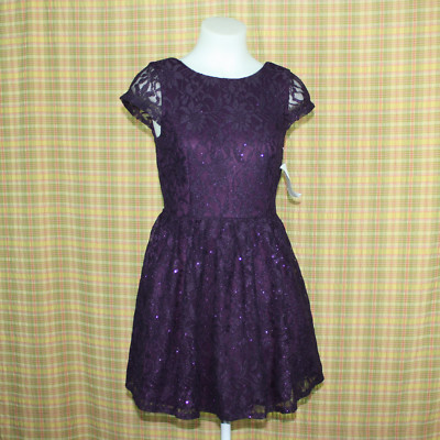 Speechless Purple Lace Glitter Party Dress Juniors 9 (NWOT $79) | eBay Speechless Purple Lace Glitter Party Dress Juniors 9 (NWOT $79) | eBay
