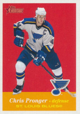2001-02 Topps Heritage #34 CHRIS PRONGER - St. Louis Blues