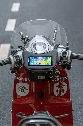 ROCKBROS 2L große wasserdichte Motorrad Lenkertasche E-Bike Front Handyhülle - Bild 9 von 20