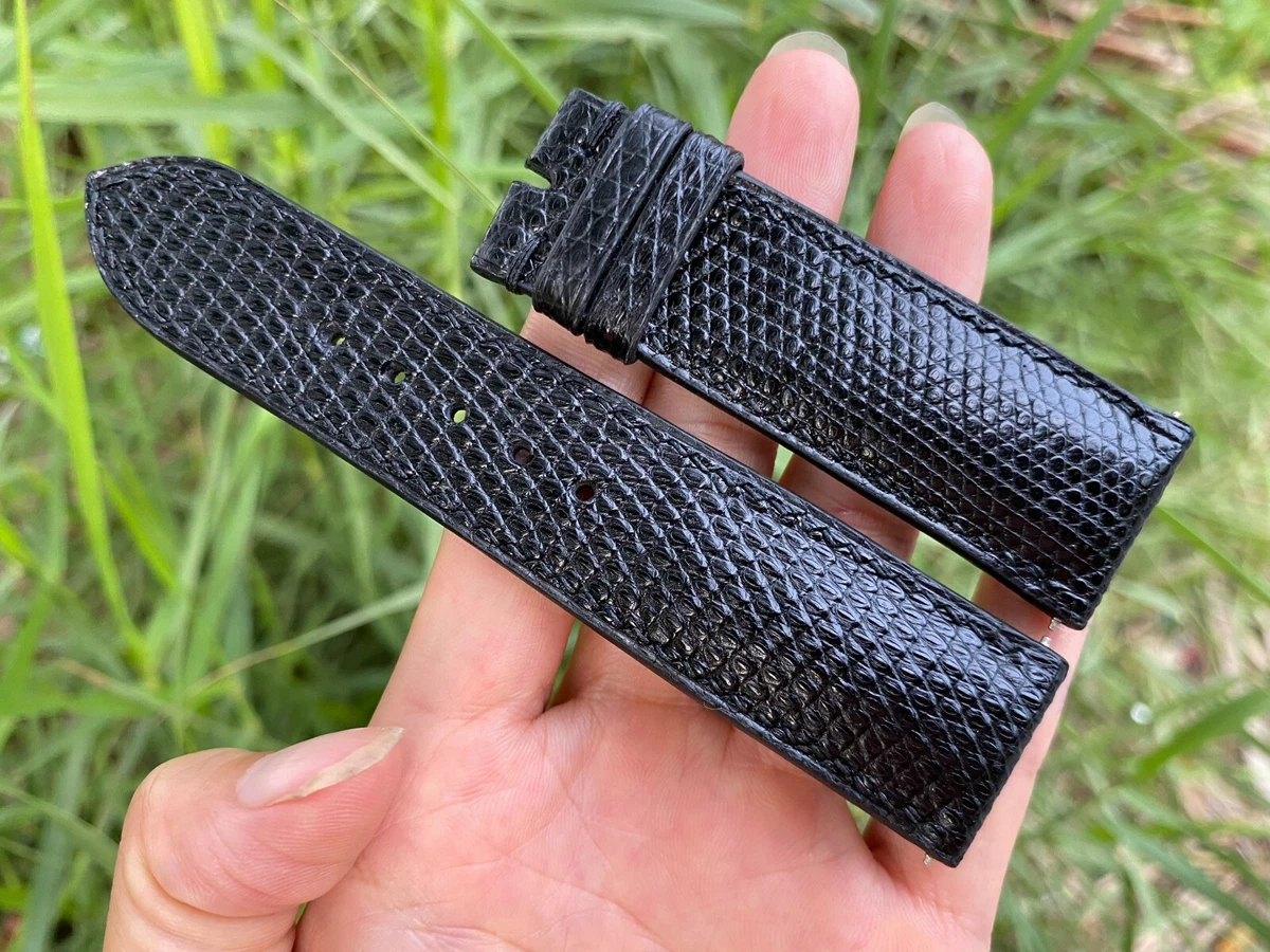 26mm 24mm Genuine Lizard leather watch strap band handmade watch