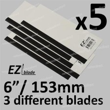 5 x EZIblade Squeegee 6"/153mm - Plastic/Rubber with 3 in 1 use