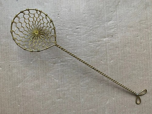 Collectible STRAINER BRASS WIRE BASKET KITCHEN UTENSILS (each) - Picture 2 of 7
