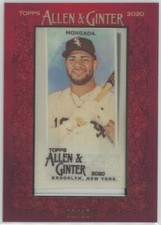 2020 Topps Allen and Ginter Mini Framed Mini Cloth Yoan Moncada White Sox 01/10