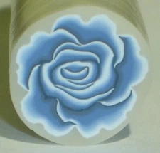 Indigo Rose Flower Cane Raw by SueC #623, UNLIMITED CANES SHIP FOR $5