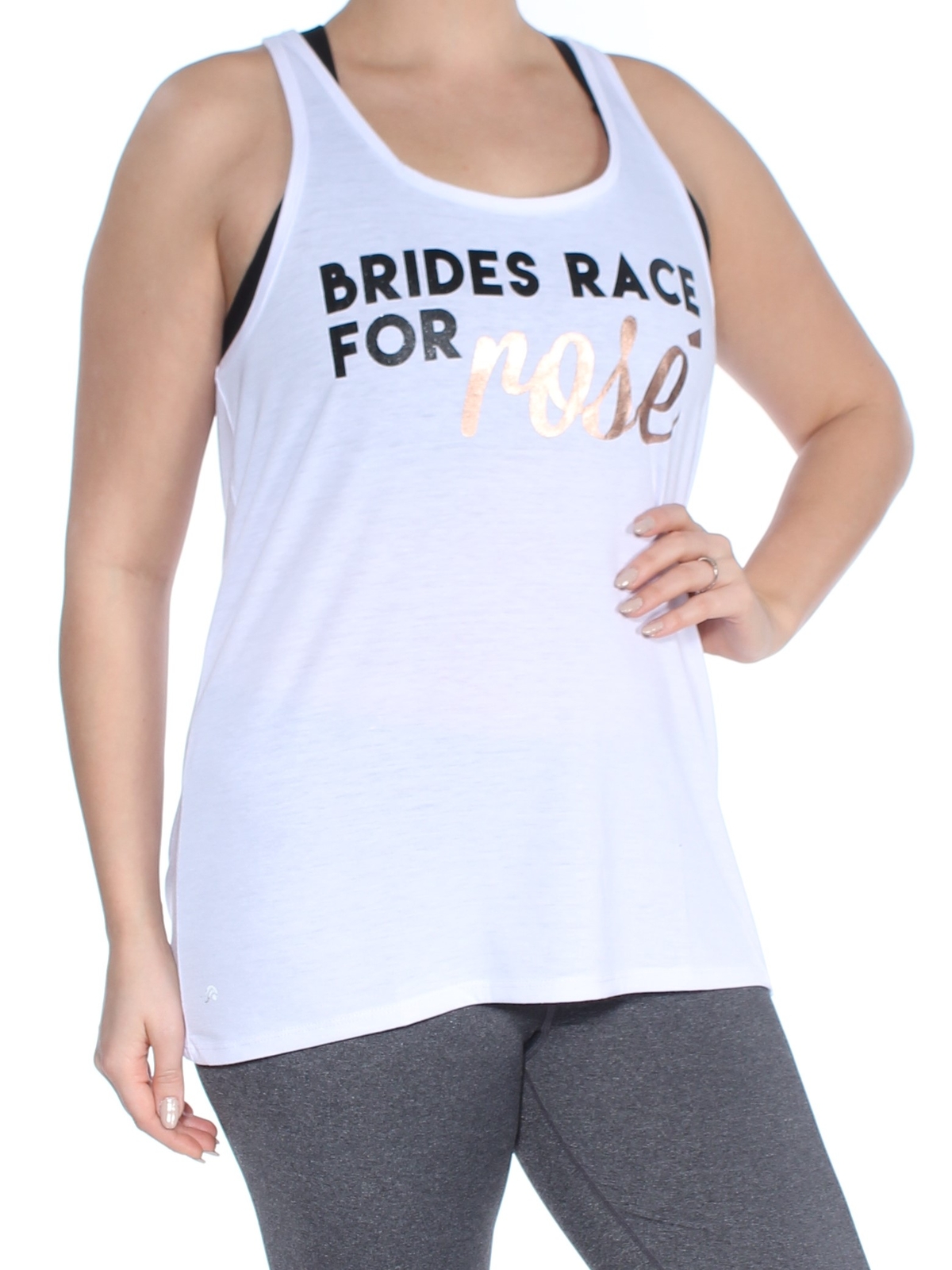 IDEOLOGY Womens White Sleeveless Scoop Neck Evening Top Size: L