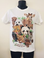 Moody Gardens VTG 1998 TShirt Eckles Our World Depends on You Baby Animals Small